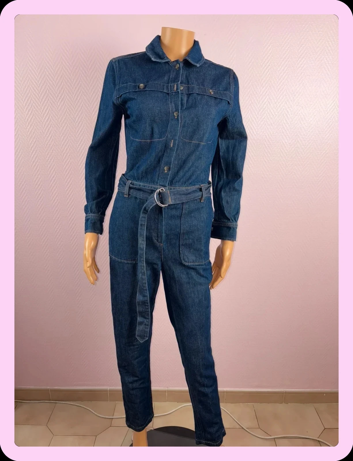 Combinaison Galeries Lafayette, taille 34 en jean